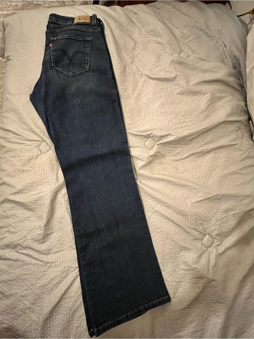 Womens  Levi’s Levis 512 Perfectly Shaping Boot Cut Size 16W Medium Dark Blue - Picture 8 of 14